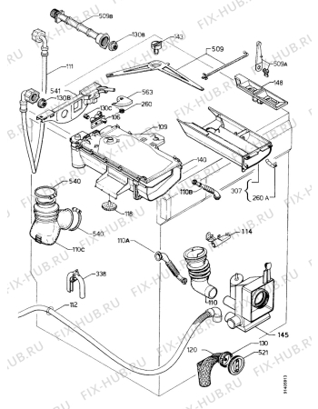 Взрыв-схема стиральной машины Zanker CF2065 - Схема узла Water equipment